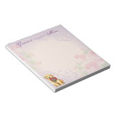 Bloc-note Maman du coeur du laboratoire jaune (Incliné)