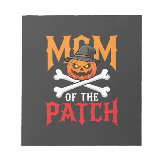 Bloc-note Maman Halloween de Patch Pumpkin Sorcière (Devant)