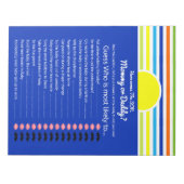 Bloc-note Maman ou papa Devine qui Baby shower jeu (Devant)