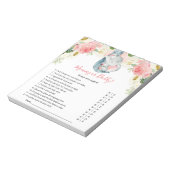 Bloc-note Maman ou papa Guess qui a dit ça jeu de baby showe (Tourné)