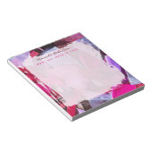 Bloc-note Maman personnalisée Inspiration Rose Violet Abstra (Incliné)