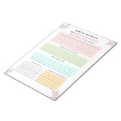 Bloc-note Maman Planificateur Vue mensuelle Famille Organisa (Incliné)