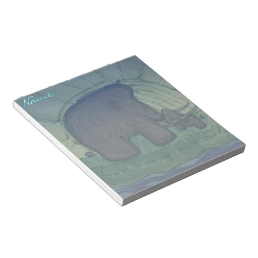 Bloc-note Mammifère avec veau (Incliné)