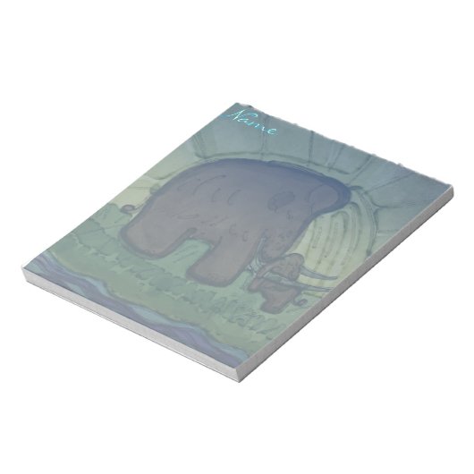 Bloc-note Mammifère avec veau (Tourné)