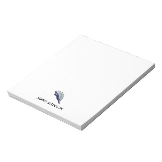 Bloc-note Manatee Monogramme Nautique (Tourné)