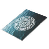 Bloc-note Mandala Blanc Laissez la mer vous libérer (Incliné)