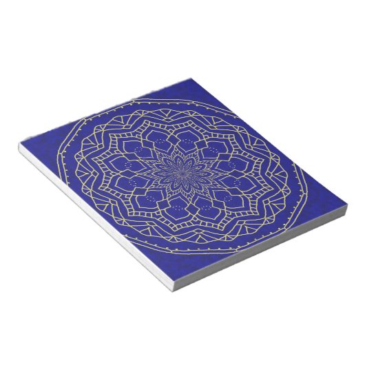 Bloc-note Mandala bleu (Incliné)