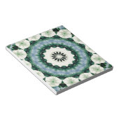 Bloc-note Mandala bleu céleste et vert de Sacramento (Incliné)