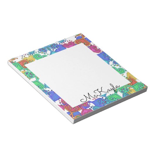 Bloc-note "Mandala coloré" (Incliné)