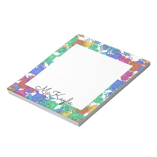 Bloc-note "Mandala coloré" (Tourné)