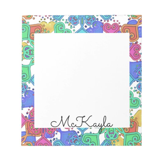 Bloc-note "Mandala coloré" (Devant)