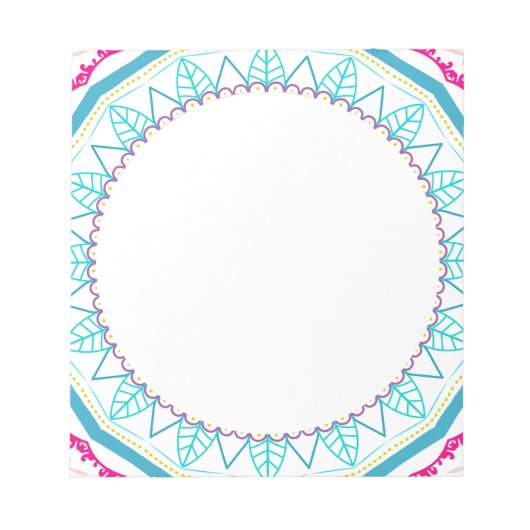 Bloc-note mandala coloré (Devant)