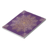 Bloc-note Mandala en or (Tourné)