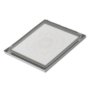 Bloc-note Mandala Gris Gold