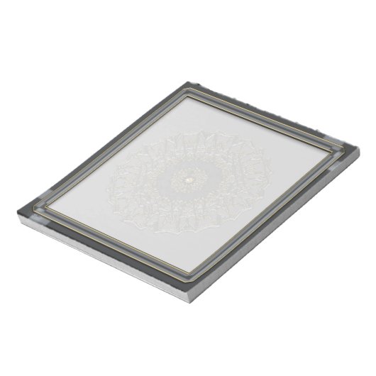 Bloc-note Mandala Gris Gold (Tourné)