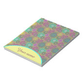 Bloc-note Mandalas colorées personnalisées (Tourné)