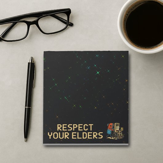 Bloc-note Manette de jeu rétro drôle pour respecter vos aîné