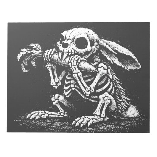 Bloc-note Manger des légumes – Lapin mort par BurnsInHell (Devant)