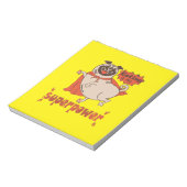 Bloc-note Manger est mon super-puissance rouge carlin style  (Tourné)