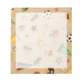 Bloc-note Manger Veille de sommeil Sports (Devant)