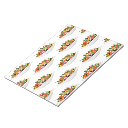 Bloc-note Mangez plus de plantes frais motivation salade let (Incliné)