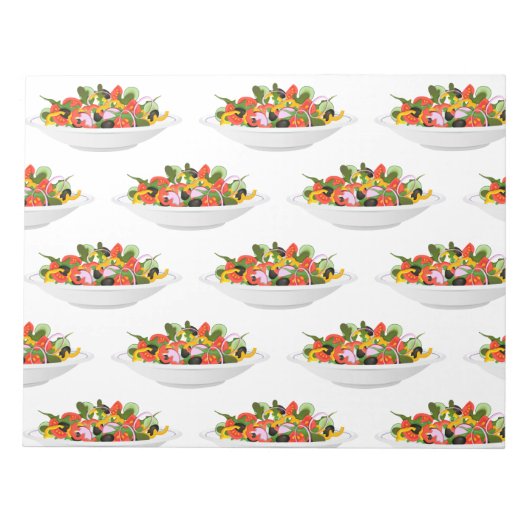 Bloc-note Mangez plus de plantes frais motivation salade let (Devant)