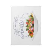 Bloc-note Mangez plus de plantes frais motivation salade let (Tourné)
