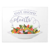Bloc-note Mangez plus de plantes frais motivation salade let (Devant)