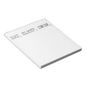Bloc-note Mangez Sleep Swim (Incliné)