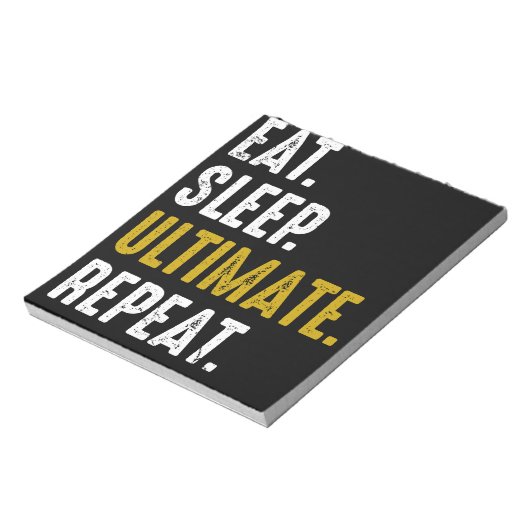 Bloc-note Mangez Sleep Ultimate Frisbee Sport Répéter (Tourné)
