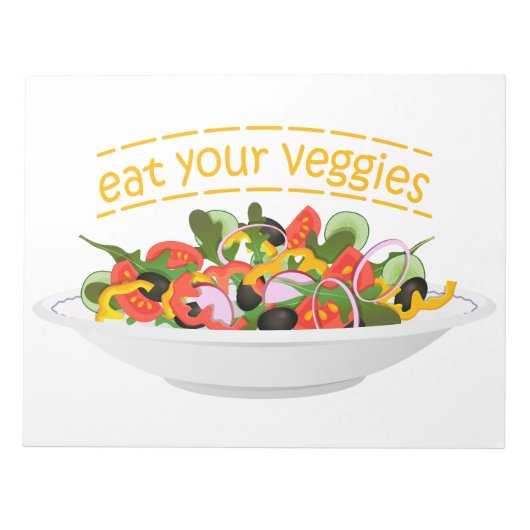 Bloc-note Mangez vos Légumes Citer salade fraîche mélange bo (Devant)