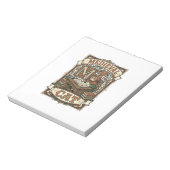 Bloc-note Manuscrit médiéval de chat médiéval vintage (Tourné)