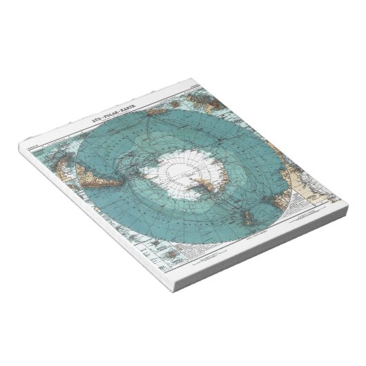 Bloc-note Map of the South Pole (Incliné)