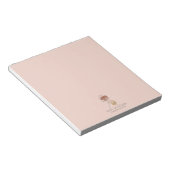 Bloc-note Maquilleuse pour femme moderne Rose poudré (Incliné)