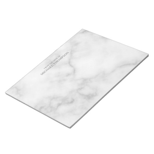 Bloc-note Marbre Blanc Professionnel (Incliné)