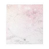 Bloc-note Marbre de luxe personnalisé (Devant)