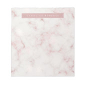 Bloc-note Marbre doré rose moderne (Devant)