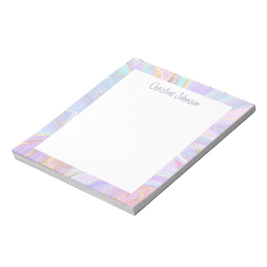 Bloc-note marbre fluide (Tourné)