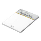 Bloc-note Marbre moderne Faux Grey Du bureau de (Tourné)