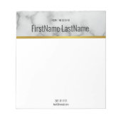 Bloc-note Marbre moderne Faux Grey Du bureau de (Devant)