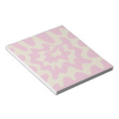Bloc-note Marbre rose Super Wavy Stripe Printemps moderne (Incliné)