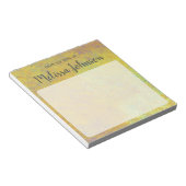 Bloc-note Marbrure dorée personnalisée magnifique (Incliné)