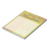Bloc-note Marbrure dorée personnalisée magnifique (Tourné)