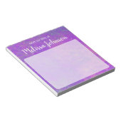 Bloc-note Marbrure Violette Personnalisée Belle (Incliné)