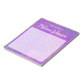 Bloc-note Marbrure Violette Personnalisée Belle (Tourné)
