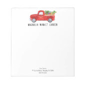 Bloc-note Marché de producteurs de poulet bio camion légumes (Devant)