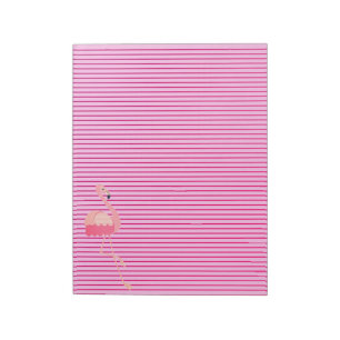 Bloc-note Marcher rose Flamant rose note Pad