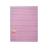 Bloc-note Marcher rose Flamant rose note Pad (Tourné)