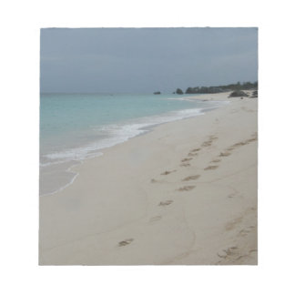 Bloc-note Marches dans le sable des Bermudes