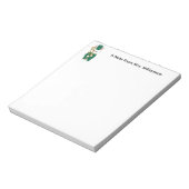 Bloc-note Marching Band Bunny Trombone Green Personalize (Tourné)